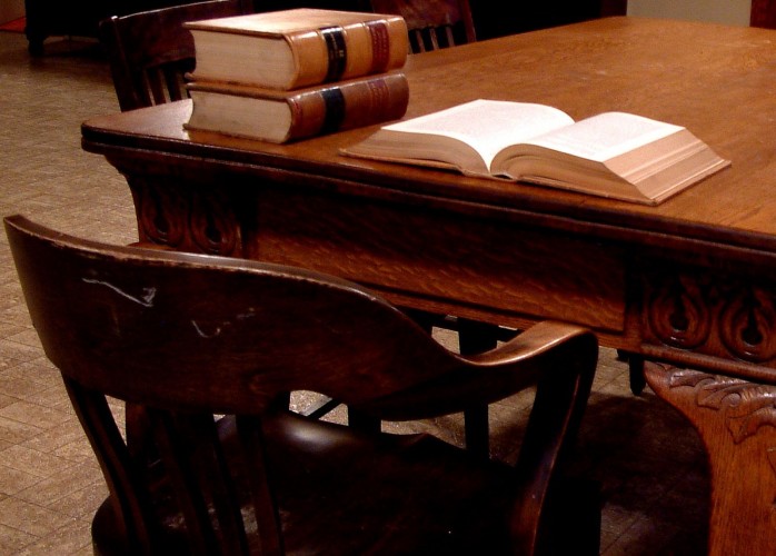books on desk 2